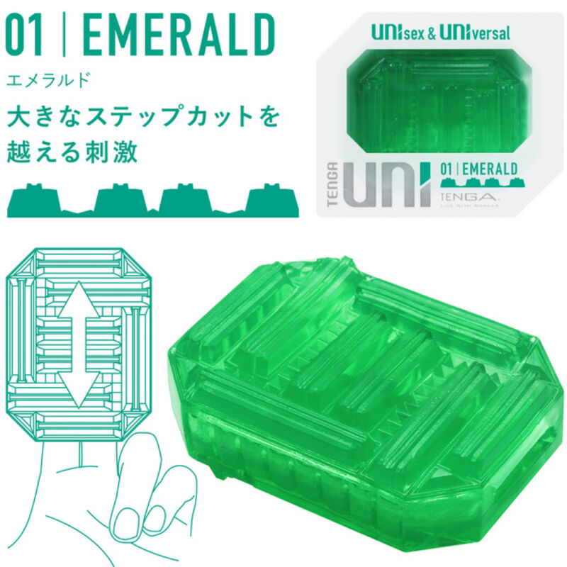 DEDAL MASTURBADOR UNI ESMERALDA