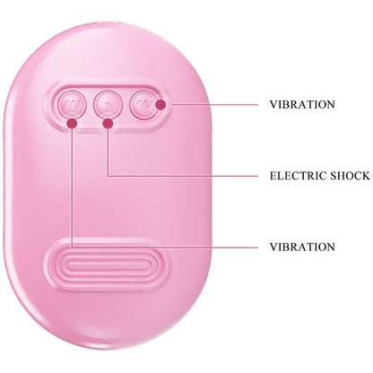 Close-up of the PRETTY LOVE Kit Eletroestimulação Pinças Mamilo Vibração Rosa showing its features.