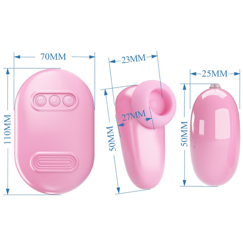 Pretty Love Bala Vibrante e Estimulador Caixa Mágica Recarregável Rosa