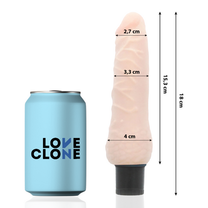 LOVECLONE - VIBRADOR AUTOLUBRICANTE SVEN 18,5 CM -O- 3,3 CM