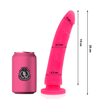 DELTA CLUB - JUGUETES DILDO DOCTOR SILICONA ROSA 20 CM - O- 4 CM