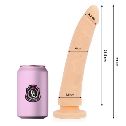 DELTA CLUB - JUGUETES MEDICOS DILDO SILICONA NATURAL 23 CM -O- 4.5 CM