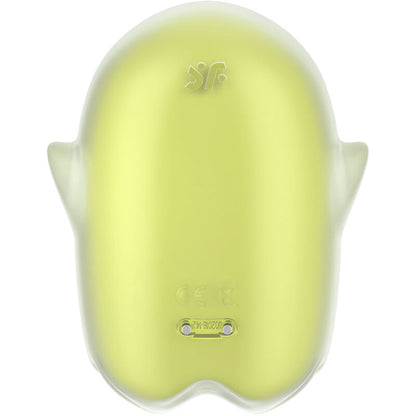 Vibrador Air Pulse Glowing Ghost Brilla en la Oscuridad Amarillo