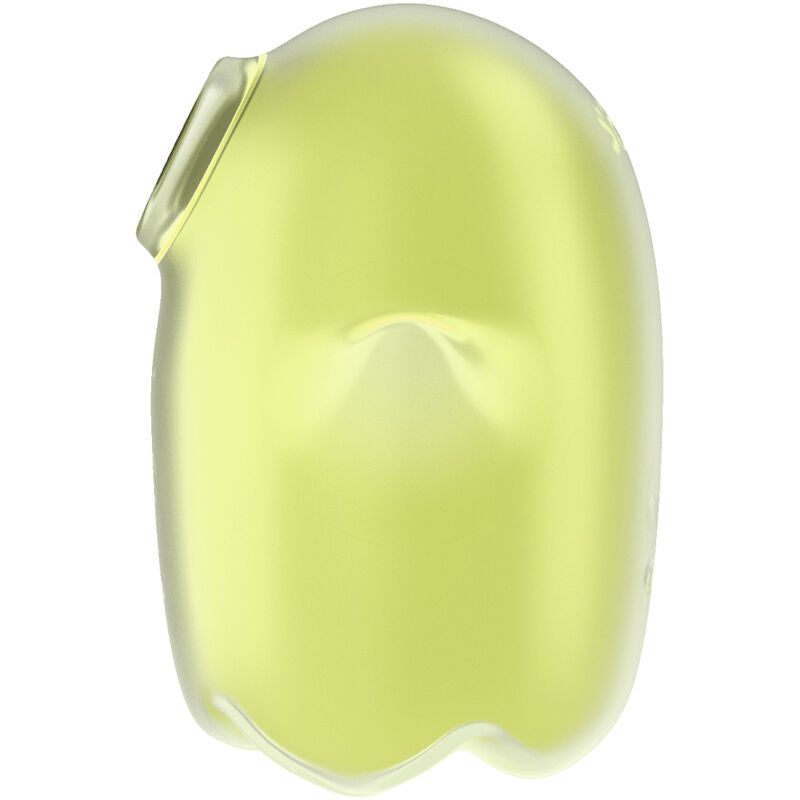 Vibrador Air Pulse Glowing Ghost Brilla en la Oscuridad Amarillo