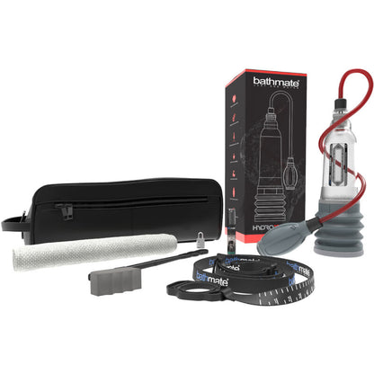BATHMATE HydroXtreme 5 Bomba de Pénis X20 Potenciadora, detalhes do design e funcionalidade para aumento peniano.