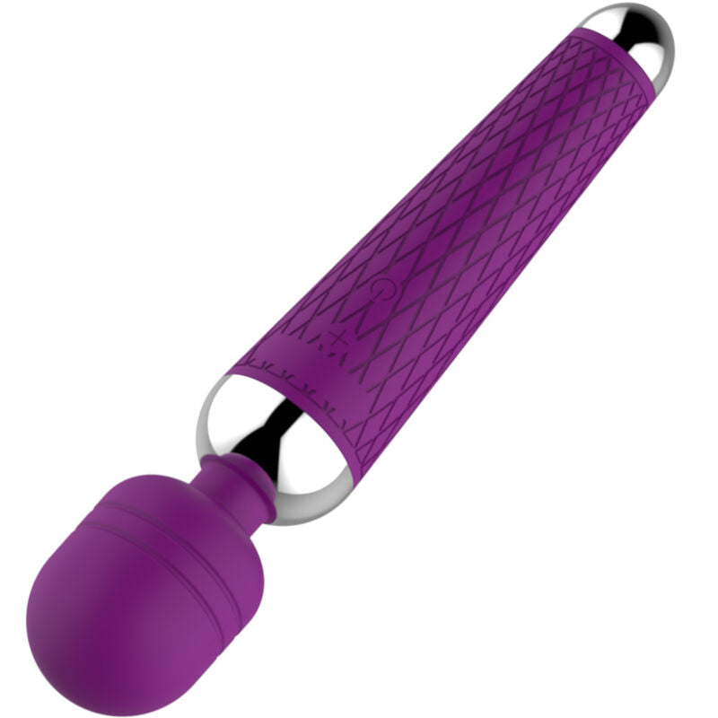 Close-up of the ARMONY Massageador e Vibrador de Cabeça Flexível Violeta showing its design and features.