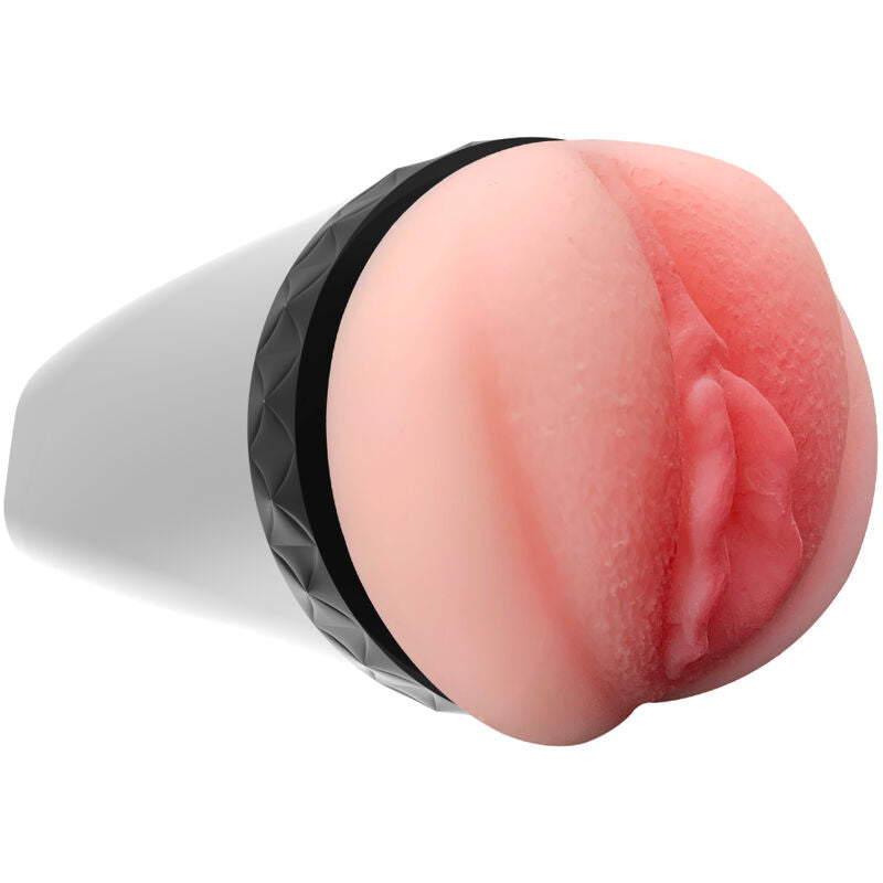 Masturbador Vibratório Vaginal ARMONY com Voz Erótica, detalhe da textura e design.