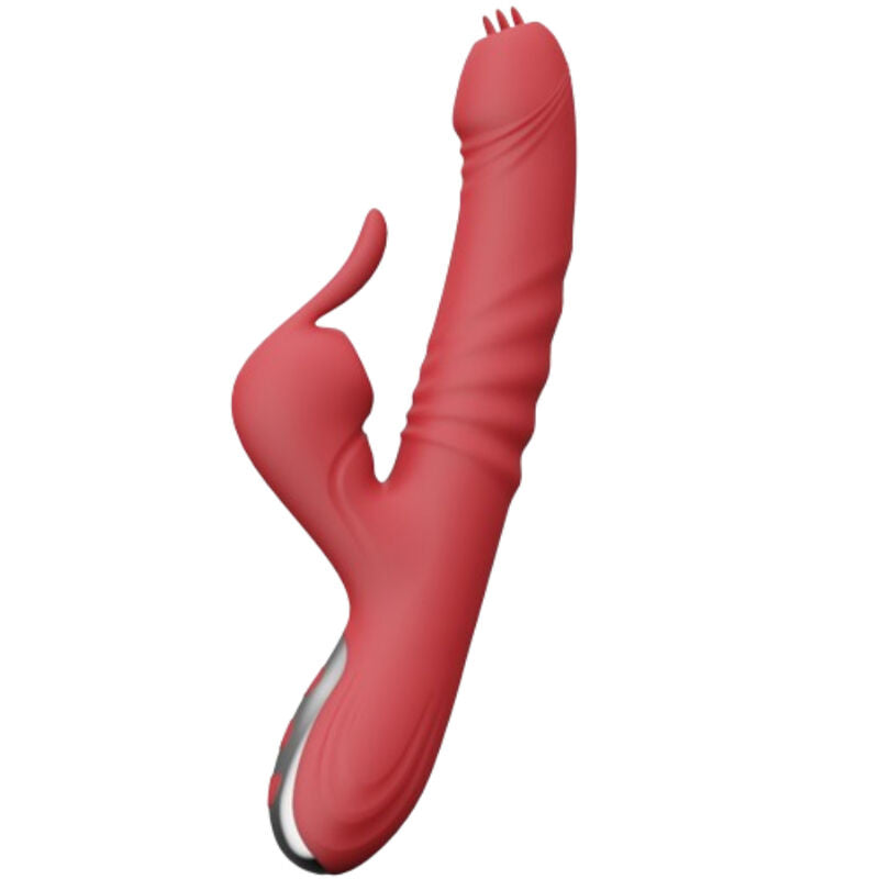 Armony Vibrador com Sucção e Língua Estimulante Burgundy, destacando o design elegante e as funcionalidades.