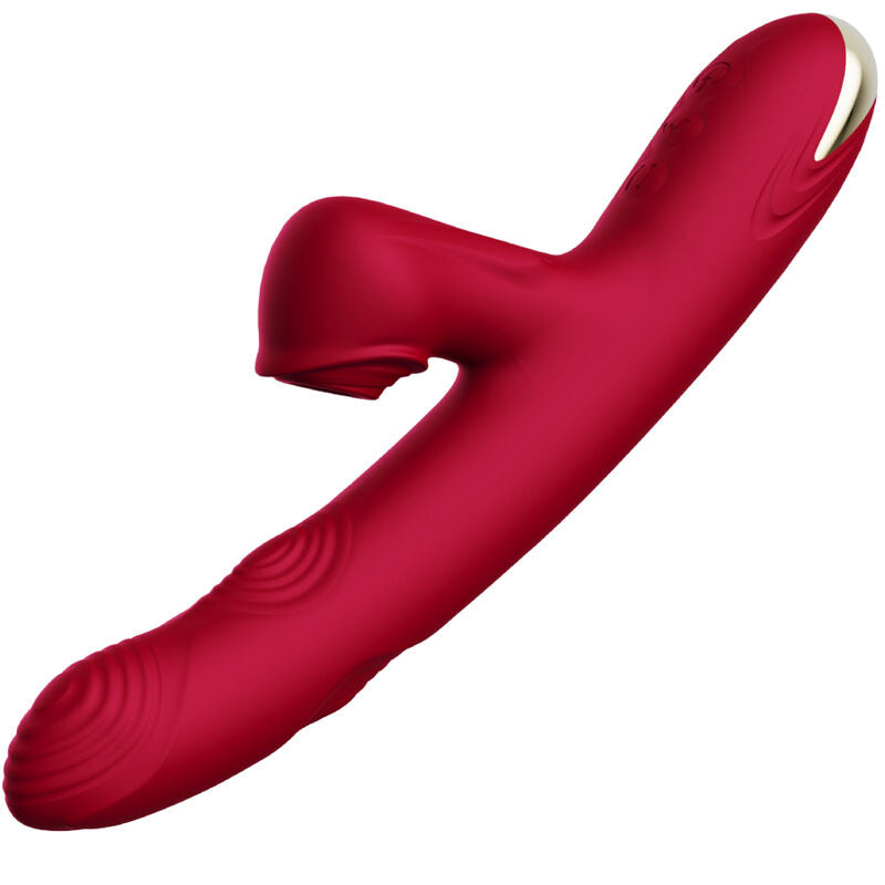 Vibrador ARMONY Bump Borgonha com função de sucção e design ergonómico