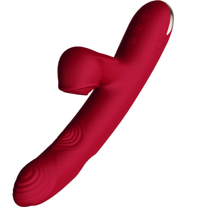 Vibrador ARMONY Bump Borgonha com função de sucção e design ergonómico