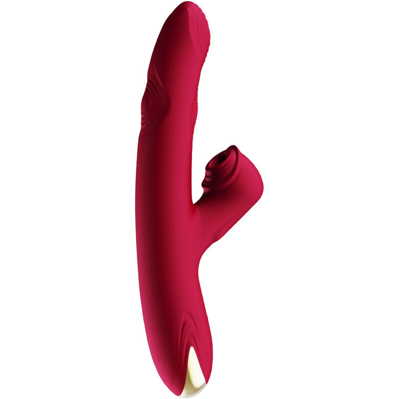 Vibrador ARMONY Bump Borgonha com função de sucção e design ergonómico