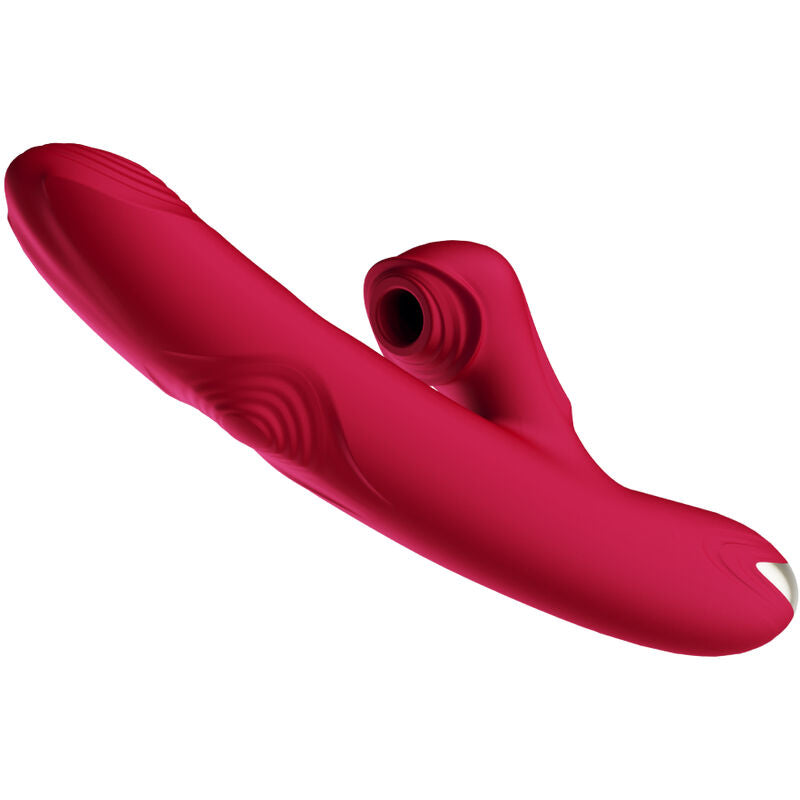 Vibrador ARMONY Bump Borgonha com função de sucção e design ergonómico
