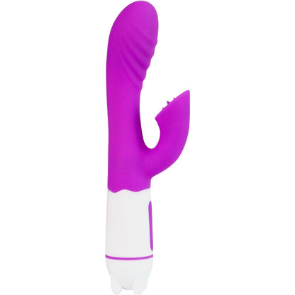 Close-up do Vibrador e Estimulador Armony Happy com Língua Recarregável Violeta, mostrando a forma ergonómica e a ponta simuladora.