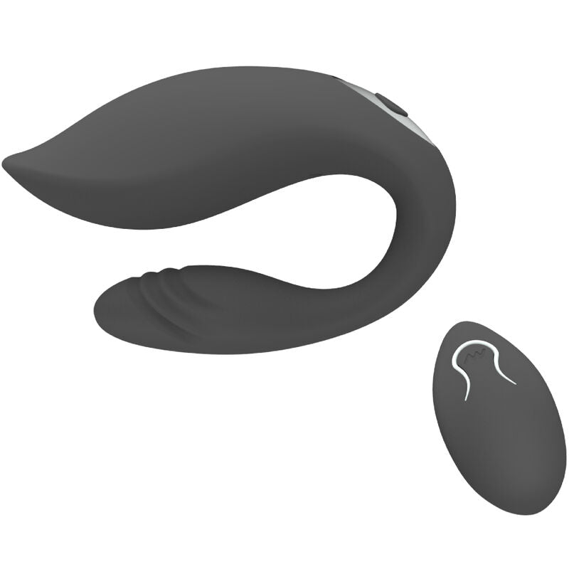 Vibrador para casais Armony Martha preto com controlo remoto