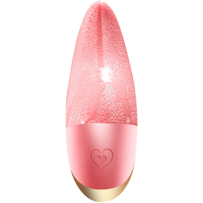 Armony Vibrador e Estimulador de Língua com 9 padrões de vibração em silicone coral.