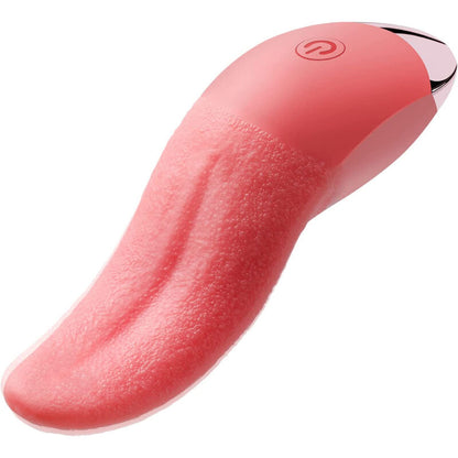 Armony Vibrador e Estimulador de Língua com 9 padrões de vibração em silicone coral.