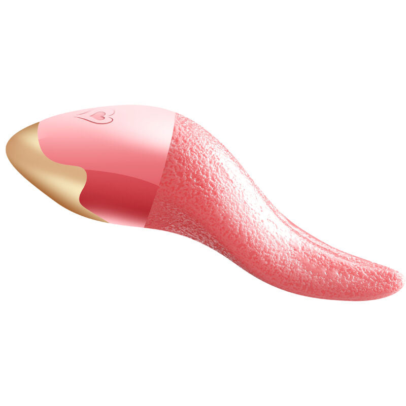 Armony Vibrador e Estimulador de Língua com 9 padrões de vibração em silicone coral.