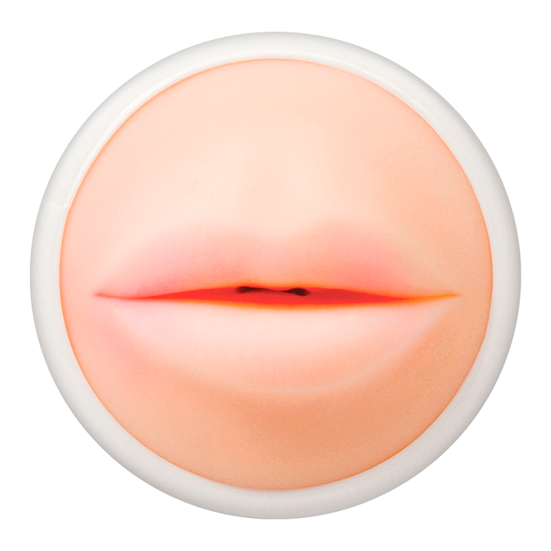 Close-up do Masturbador Masculino Oral Flexível ALIVE Tamanho M, mostrando a textura realista e o design.