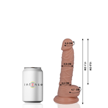 Mr. Intense Dildo Realista com Ventosa, mostrando a textura e o formato ergonômico.