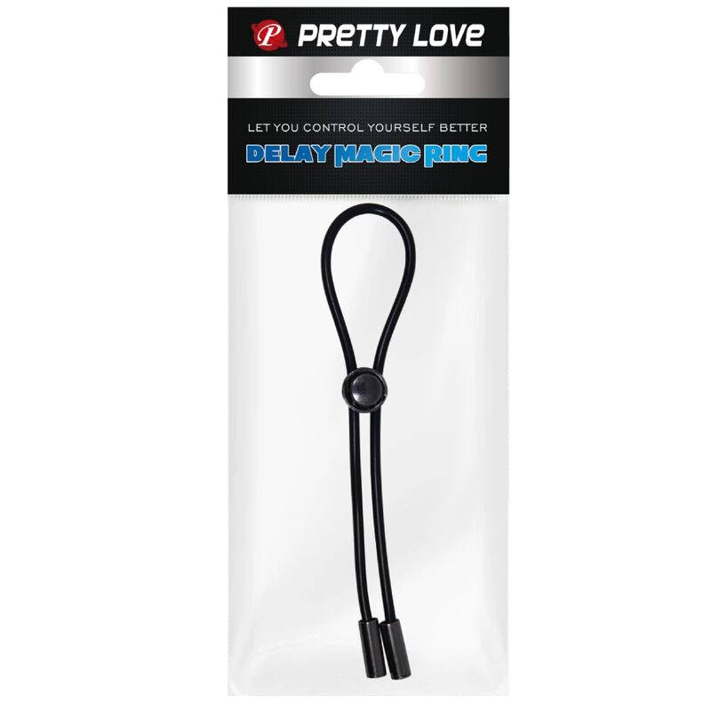 Anel de pénis Pretty Love com cordão e estimulador testicular, design ergonómico