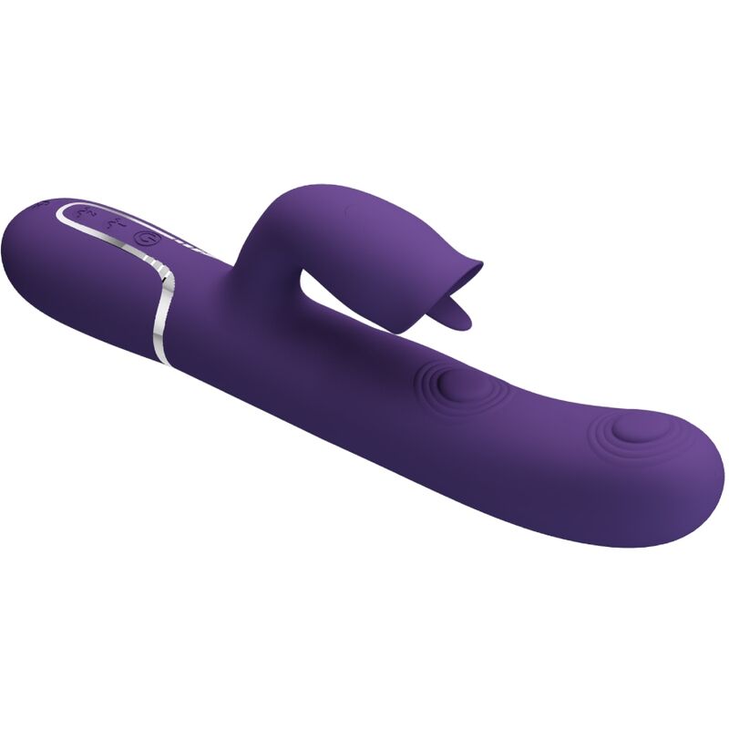 Vibrador de coelho BONITO AMOR Roxo com estimulador clitoriano