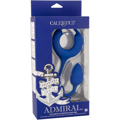 Anillo para Pene Ponderado Vibratorio Admiral Azul