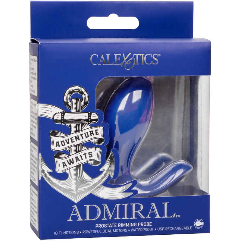 Estimulador de Próstata y Vibrador Rimming Admiral Azul