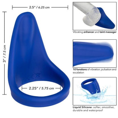 Anillo Vibratorio y Masajeador de Perineo Admiral Azul