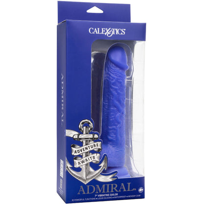 Dildo Vibrador Realista Sailor Admiral con 10 Funciones y Ventosa Azul