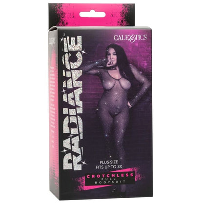 Lencería Bodysuit Radiance Talla Grande Sin Entrepierna con Estrás