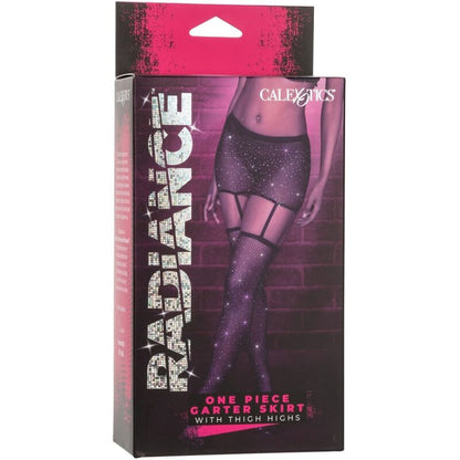 Lencería Falda con Ligas y Medias Radiance
