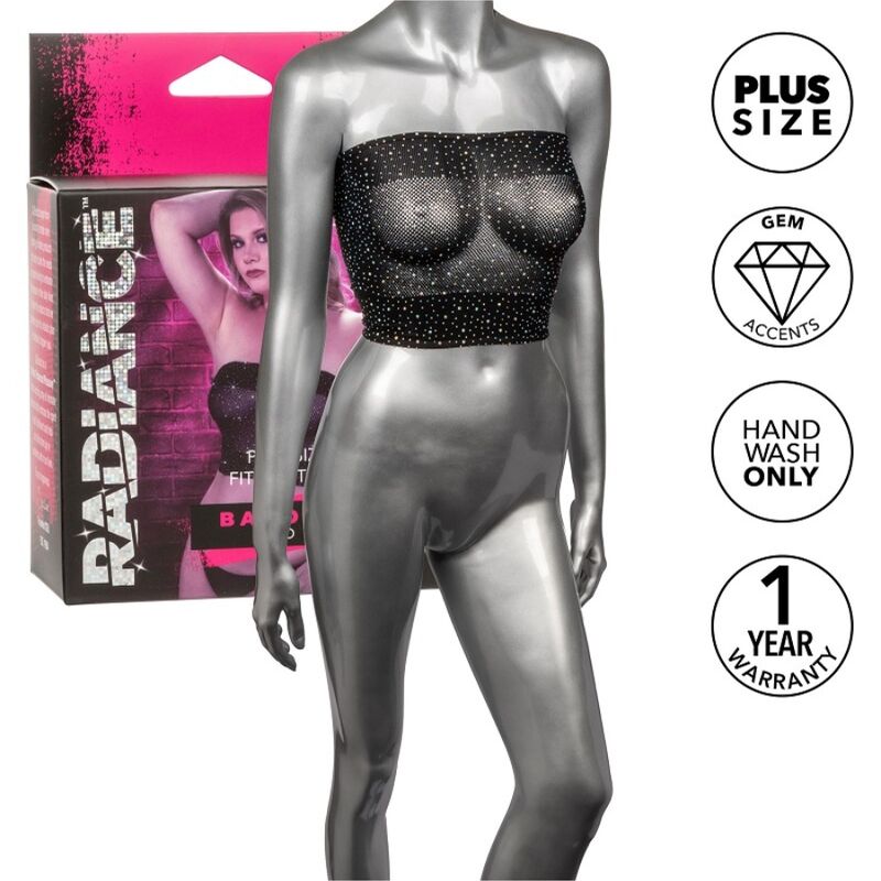 Top Bandeau Radiance Tallas Grandes con Estrás