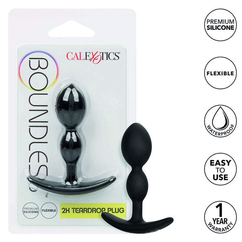 Plug Anal Boundless con Forma de Lágrima Flexible