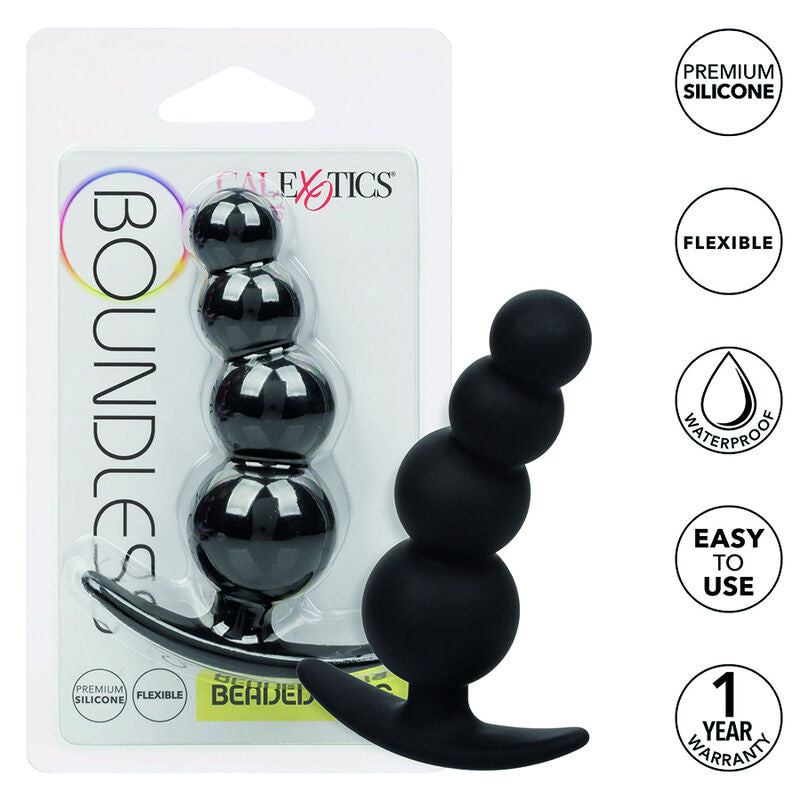Plug Anal de Cuentas Boundless con Base Ergonómica