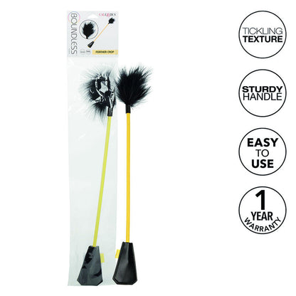 Látigo BDSM Doble con Plumas Boundless