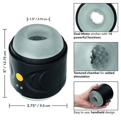 Masturbador Masculino Boundless de Doble Motor Vibratorio