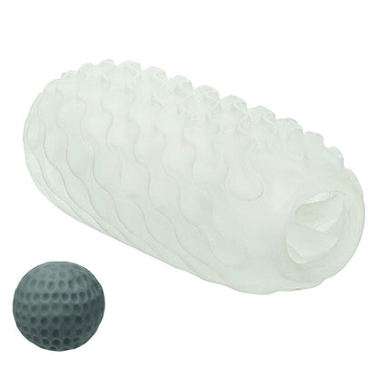 Masturbador Masculino Boundless Reversible Squishy Ball Stroker Amarillo