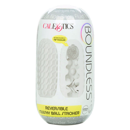 Masturbador Masculino Boundless Reversible Squishy Ball Stroker Amarillo
