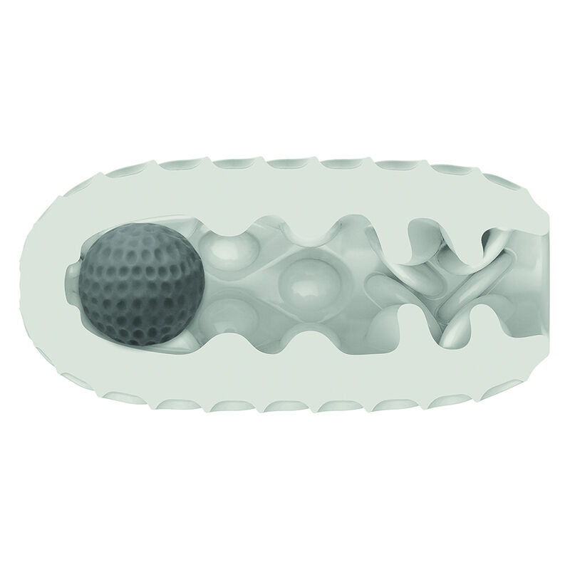 Masturbador Masculino Boundless Reversible Squishy Ball Stroker Amarillo