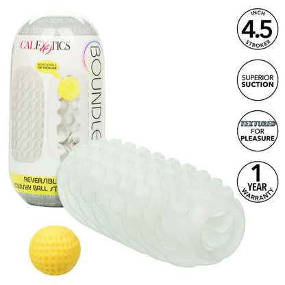 Masturbador Masculino Reversible Boundless con Bola Blandita Gris
