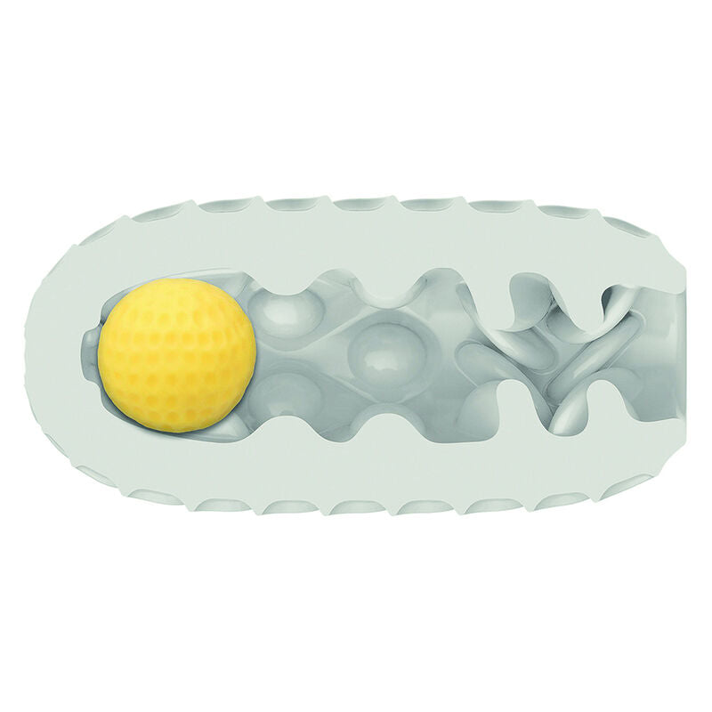 Masturbador Masculino Reversible Boundless con Bola Blandita Gris
