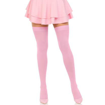 LEG AVENUE - MUSLOS DE NYLON ROSA