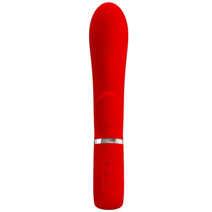 Vibrador Pretty Love Ponto G Thomas Vermelho com estimulador clitoriano e 7 funções