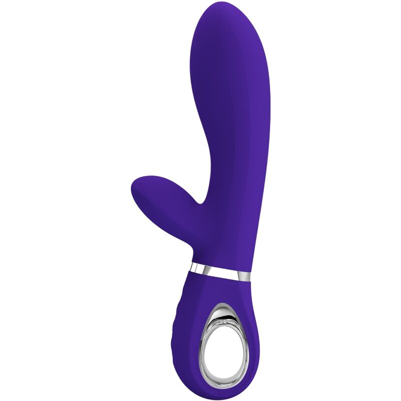 Close-up do Vibrador Multifunção PRETTY LOVE Thomas Roxo para Ponto G e Clitóris.