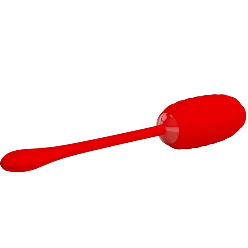 Ovo Vibratório Recarregável PRETTY LOVE Kirk Vermelho de silicone com 12 funções