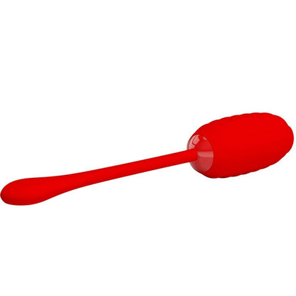 Ovo Vibratório Recarregável PRETTY LOVE Kirk Vermelho de silicone com 12 funções