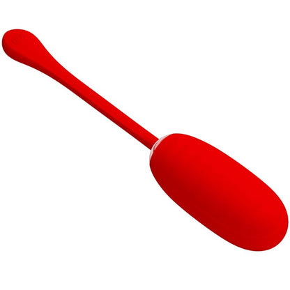 Ovo Vibratório Recarregável PRETTY LOVE Kirk Vermelho de silicone com 12 funções