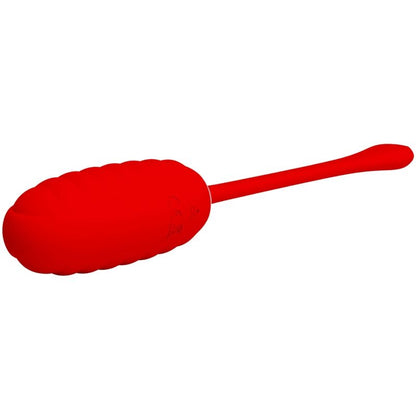 Ovo Vibratório Recarregável PRETTY LOVE Kirk Vermelho de silicone com 12 funções