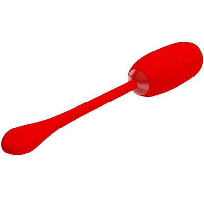 Ovo Vibratório Recarregável PRETTY LOVE Kirk Vermelho de silicone com 12 funções