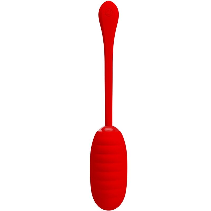 Ovo Vibratório Recarregável PRETTY LOVE Kirk Vermelho de silicone com 12 funções